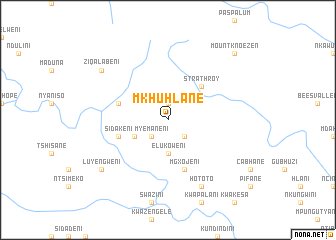 map of Mkhuhlane