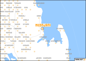 map of Mkonjani