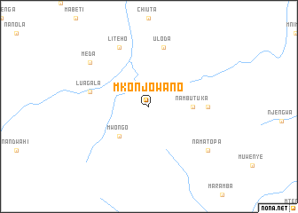 map of Mkonjowano