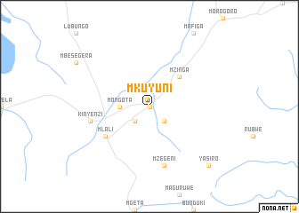 map of Mkuyuni