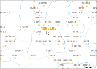 map of Mkweche