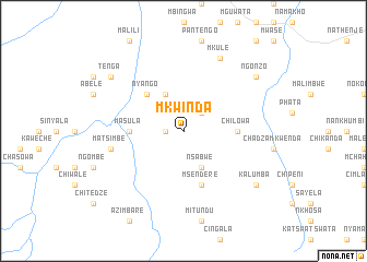 map of Mkwinda