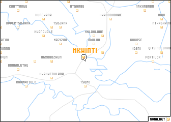 map of Mkwinti