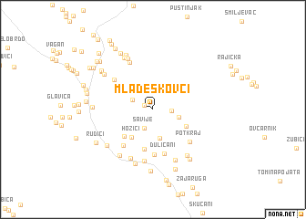 map of Mladeškovci