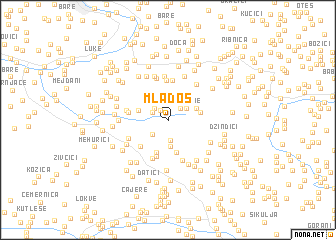 map of Mladoš