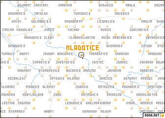 map of Mladotice