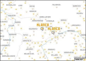 map of Mlanča