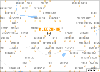 map of Mleczówka