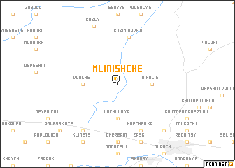 map of Mlinishche