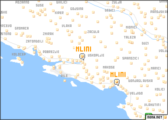 map of Mlini