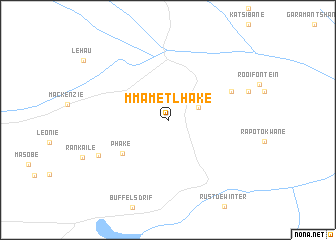 map of Mmametlhake