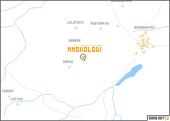 map of Mmokolodi