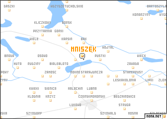 map of Mniszek