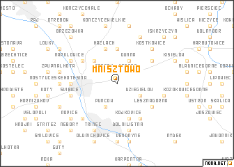 map of Mnisztowo