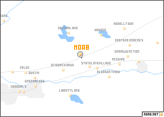 map of Moab