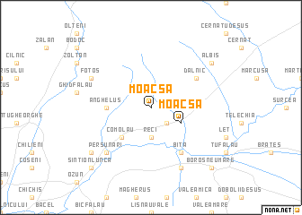 map of Moacşa