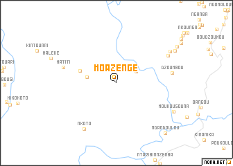 map of Moazengé