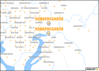 map of Mobārakghona