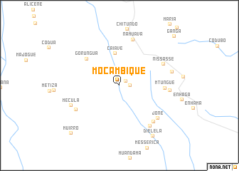 map of Moçambique