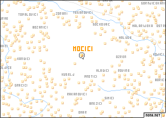 map of Močići