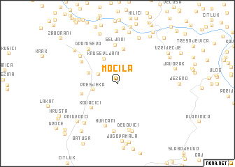 map of Močila