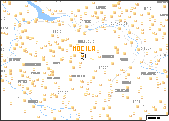 map of Močila