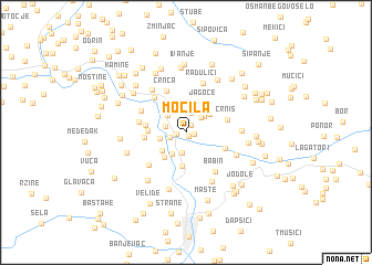 map of Močila