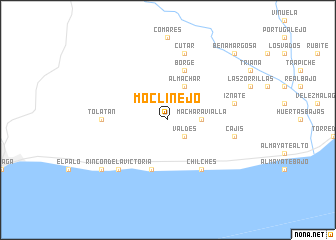 map of Moclinejo