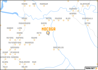 map of Mocoga