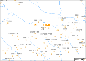 map of Mocoloje