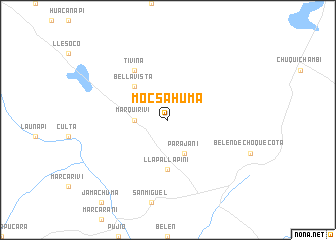 map of Mocsahuma