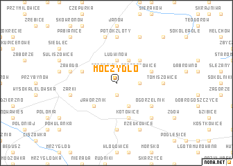 map of Moczydło