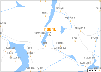 map of Modal