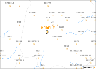 map of Modélé