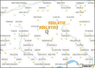 map of Modlatín