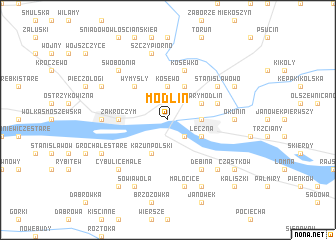 map of Modlin