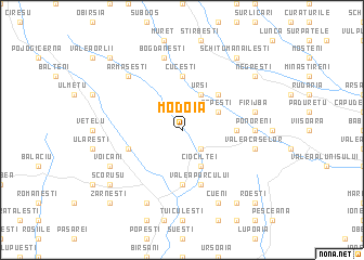 map of Modoia
