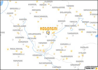 map of Modŏng-ni