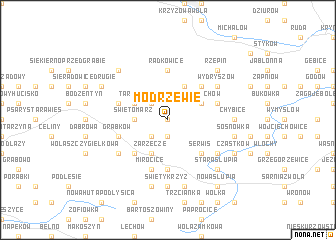 map of Modrzewie