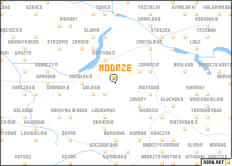 map of Modrze