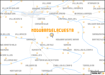 map of Modúbar de la Cuesta