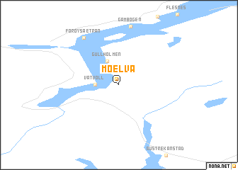 map of Moelva