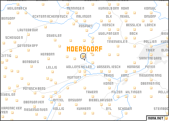 map of Moersdorf