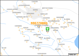 map of Mo‘ezzābād