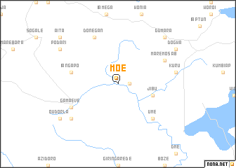 map of Moe