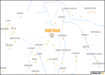 map of Mofako
