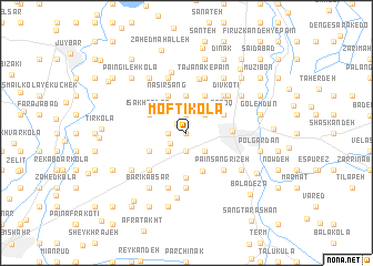 map of Moftī Kolā