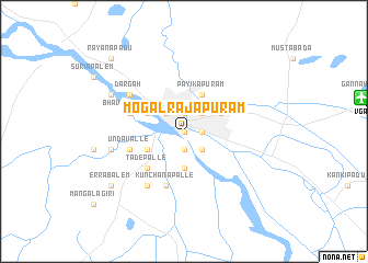 map of Mogalrājapuram