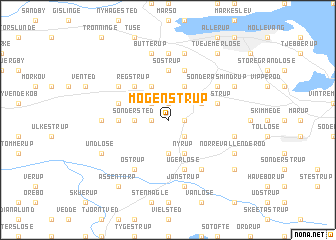 map of Mogenstrup