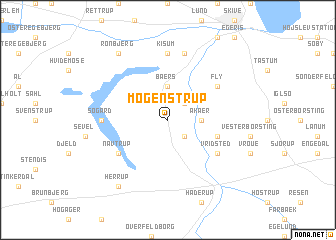 map of Mogenstrup